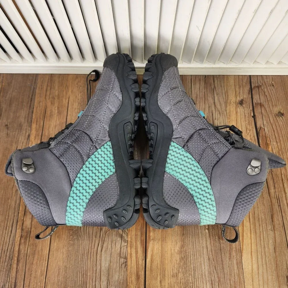 Xpeti Crest Insulated Waterproof Hiking Boots Womens Size 9 Gray Green Trekking